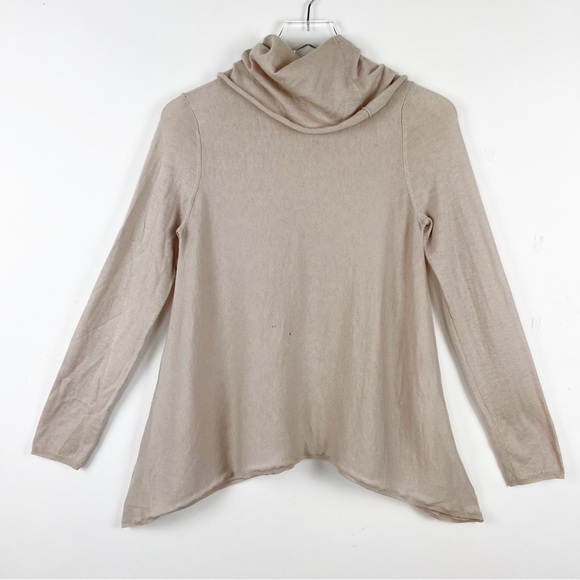 Alice + Olivia Base Wool Cashmere Blend Draped Cowl Neck Sweater Top - Picture 5 of 6